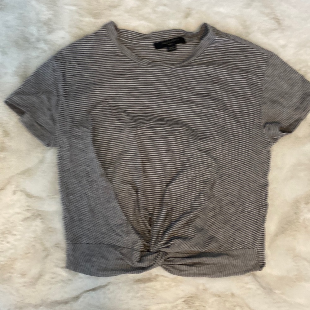 Allsaints twist front crop tee Size S